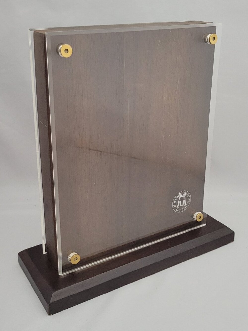 Schmidt Brothers Cutlery Wood Acrylic Double Sided Magnetic Knife Block Holder